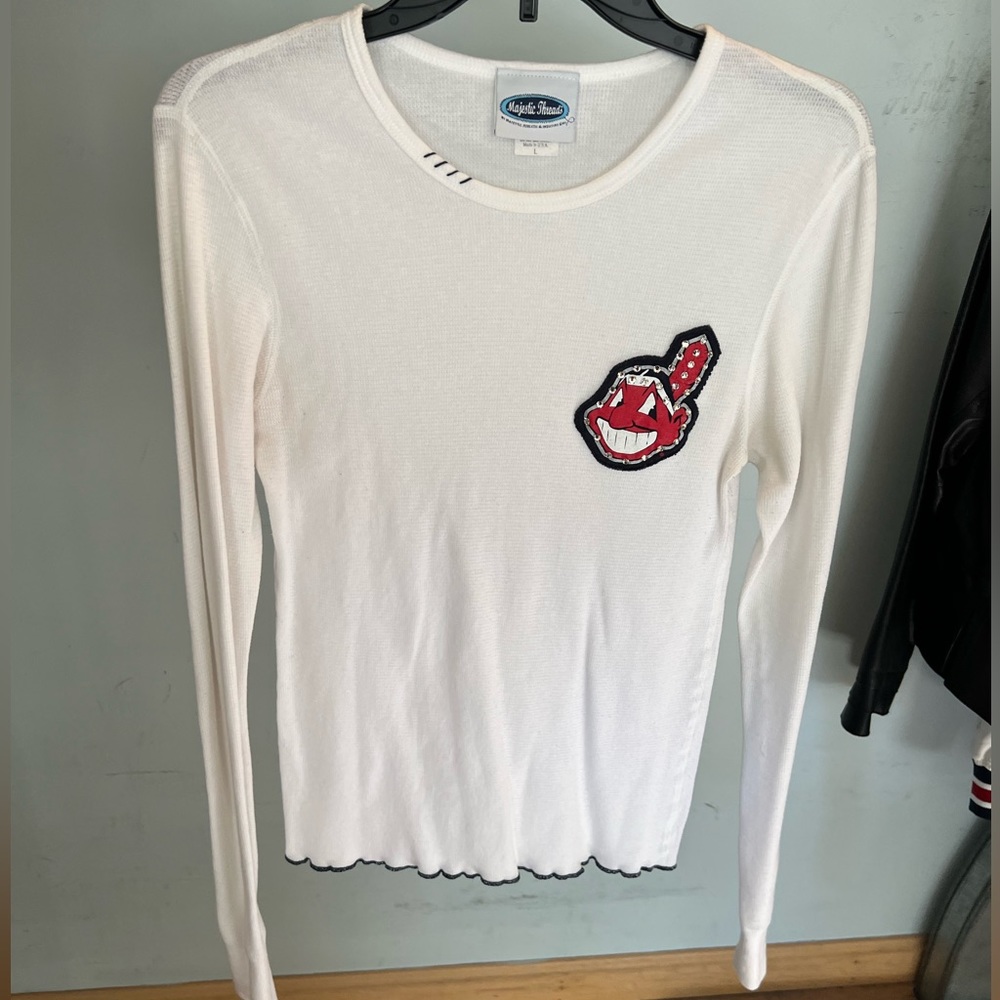 Swarovski embellished Vintage Cleveland Indians Thermal Shirt